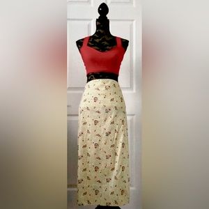 Free People High Waisted Floral Skirt